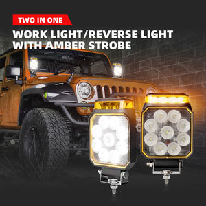 4,5 pulgadas 14W 10-90V Tractor faro Theavy equipo camión LED luz de trabajo con luz de advertencia - Product Image 3