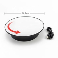 Plateau tournant électrique de 20,5 cm pour photographie, support de présentation rotatif à 360 degrés pour tournage vidéo, vente en gros directe usine