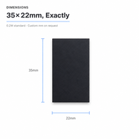 Panel Surya Mini SMT Universal 0.2W 35*22mm 4.4V 5V 6V ETFE PET Laminasi IP67 Tahan Air Modul PV untuk Pengontrol AC Pintar