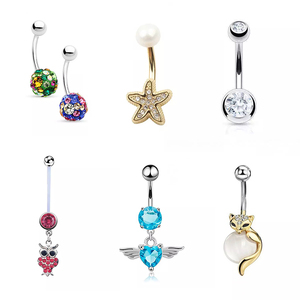 2024 Nieuwe Aanwinsten Titanium RVS Piercing <span class=keywords><strong>Navel</strong></span> Industriële Piercing Snelle Levering <span class=keywords><strong>Navel</strong></span> Piercing - Product Image 6