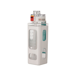 C291 Fitness Time Maker 700ml Bouteilles de sport en plastique Portable Outdoor Cute Square Water Bottle Motivational Children's Drinkware - Product Image 5