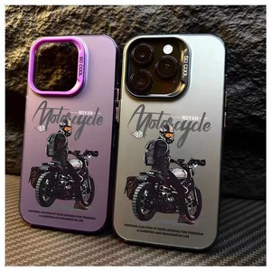 Popolare Laser Hard PC + TPU <span class=keywords><strong>Cover</strong></span> posteriore per motociclista custodie per telefono cellulare per <span class=keywords><strong>iPhone</strong></span> 16 15 14 13 Pro 12 11 Pro Xs <span class=keywords><strong>X</strong></span> XR Max - Product Image 2