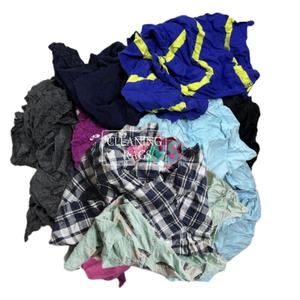 Trapos de algodón industriales reciclados Buena absorción Trapos Residuos Textiles Industriales 5kg 10kg 20kg 25kg Limpiaparabrisas de algodón de colores - Product Image 4