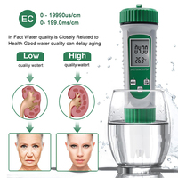 Mesure haute précision PH EC TDS testeur d'eau spécifique au sel et à la température PH EC TDS 6 en 1 PH-mètre