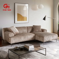 Canapé modulaire Chesterfield deux places en tissu, style européen moderne, pour appartement, hôtel, salon