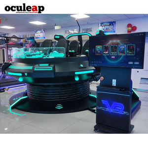 Simulador de plataforma VR 9D Magic UFO 6 DOF, equipo VR/AR/MR con monedas y sistemas de pago con tarjeta de crédito para cinco personas - Product Image 4