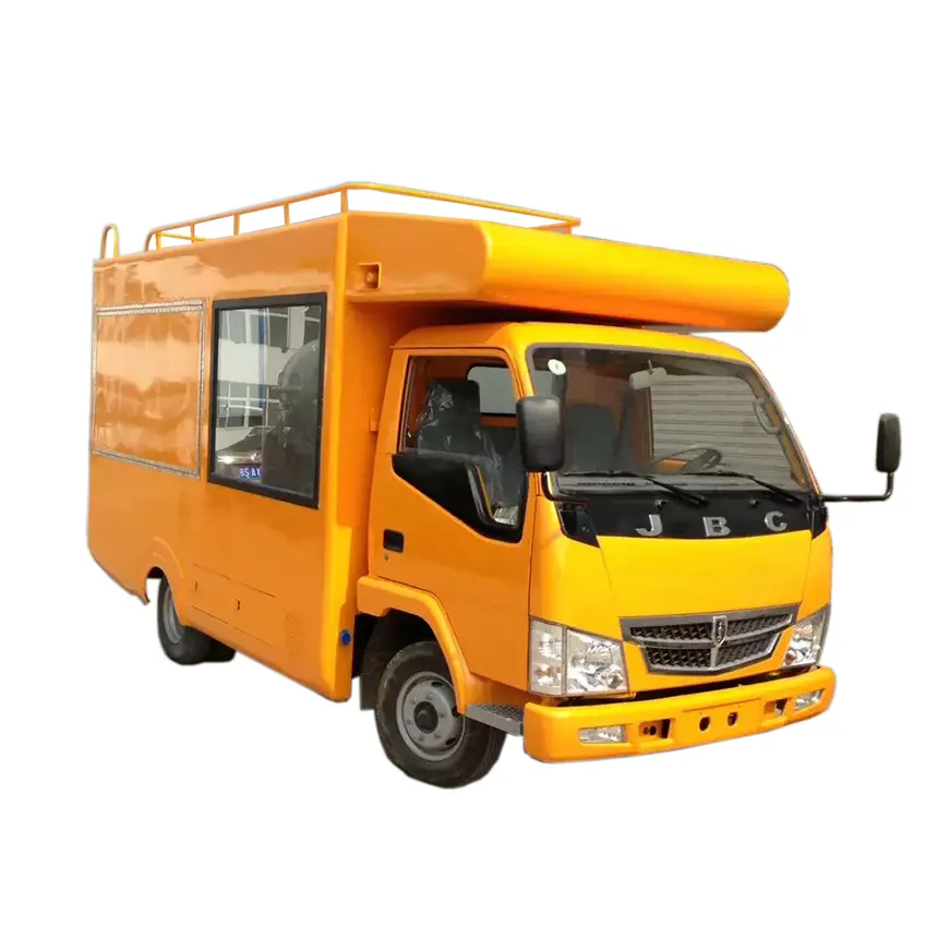 Jinbei — camion de distribution de nourriture de rue, équipé avec ustensiles de cuisine et fourneau en acier inoxydable pour la fabrication de aliments chauds sur le van, livraison gratuite