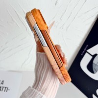 Étui de téléphone magnétique demi-cadre en PC rigide ultra-fin texturé fibre de carbone de luxe pour iPhone 18 17 16 15 Pro Max, coque arrière fine