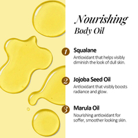 Produits de soins corporels naturels en marque privée, huile de squalane, huile de graines de jojoba, nourrissante, hydratante, adoucissante, éclatante, raffermissante, huile corporelle pour femmes