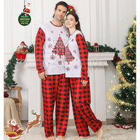 Anpassbare Unisex Winter Baumwolle Nachtwäsche Sets Weihnachten Casual Pyjamas für Erwachsene Babys zum Verkauf Plus Size für Jungen Mädchen