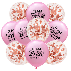 10 Globos de Látex Color Oro Rosa de 12 Pulgadas con Confeti para Despedida de Soltera, Decoración para Fiesta de Despedida de Soltera, Artículos para Despedida de Soltera - Product Image 6