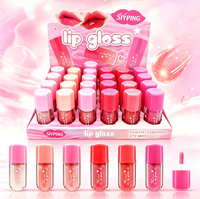 SIYPING Gloss à lèvres scintillant hydratant 6 couleurs, effet repulpant, maquillage liquide pour les lèvres
