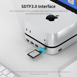 2025 Trending Mac Mini M4 Hub Stand con <span class=keywords><strong>4TB</strong></span> M.2 SSD Enclosure M4 Pro Dock con HDMI 4K 60Hz 2024 MacMini USB C Hub Accesorios - Product Image 5