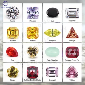 Wuzhou Zircon Cubique Blanc Pierres Précieuses En Vrac 3aaa Cire Réglage CZ Zircone Diamant Pierre En Vrac