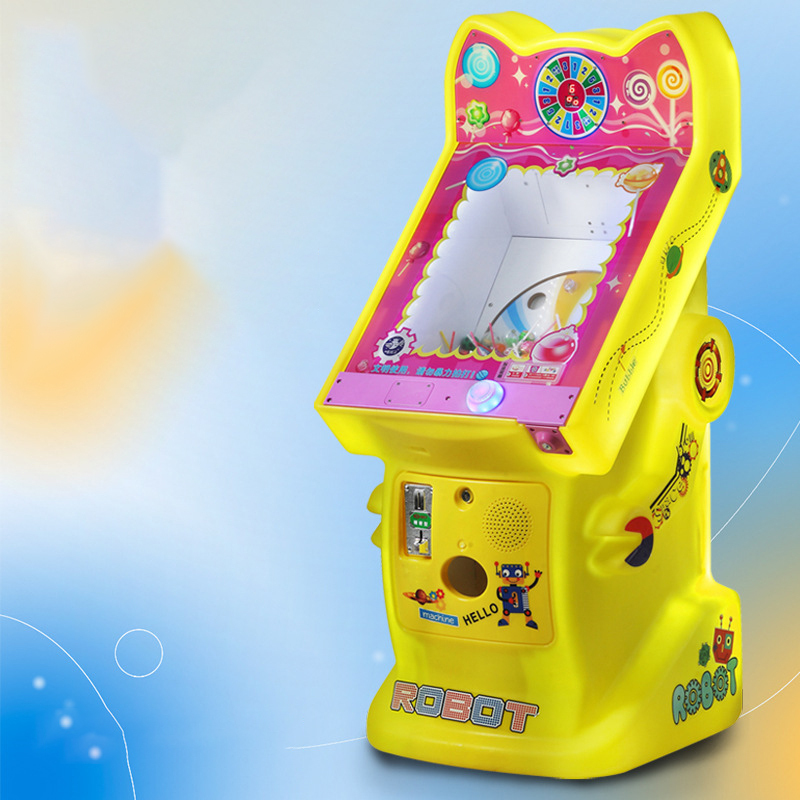 Machine à bonbons rotative jaune