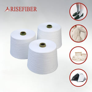 Benang rajut ramah lingkungan mentah 20s 30s 40s grosir 100% Viscose campur benang ujung terbuka untuk rajutan dan tenun melingkar - Product Image 1