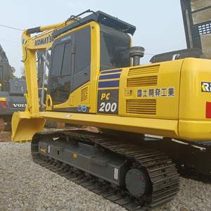 Excavatrice sur chenilles Komatsu PC200 d'occasion haute performance fiable équipement de terrassement composants de base pompe à moteur - Product Image 1