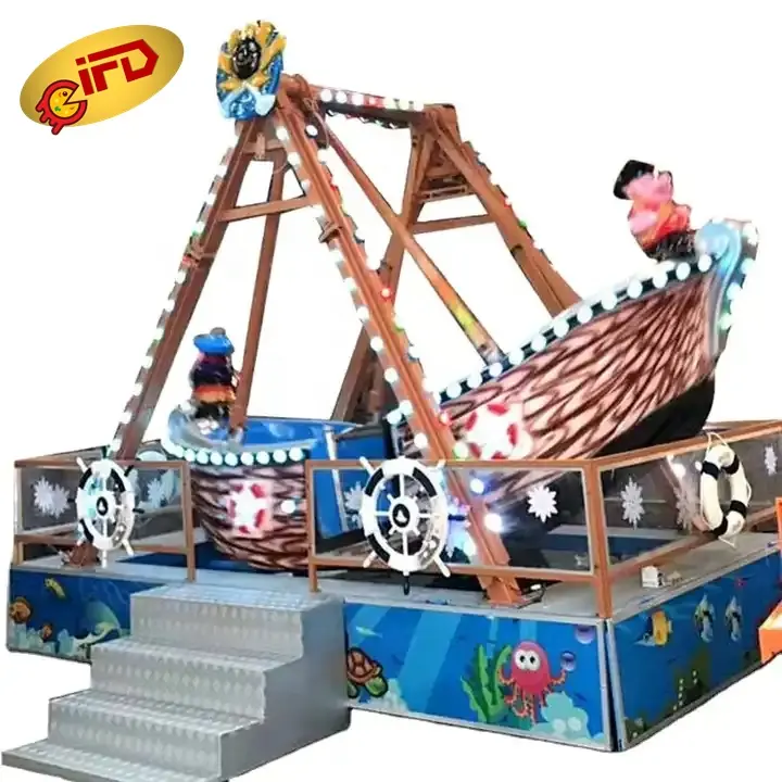 Привлекательный парк аттракционов удивительный парк оборудования Мини пиратский корабль для продажи