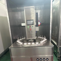 Machine de revêtement automatique de type plateau tournant Huagon pour la ligne d'assemblage et de revêtement des flacons en verre (cosmétiques, parfums)