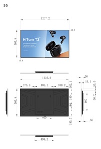 32 43 55 65 inch LCD <span class=keywords><strong>media</strong></span> player trong nhà Wall Mount Màn hình LCD kỹ thuật số biển và hiển thị - Product Image 5