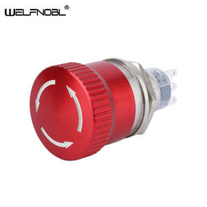 Interrupteur à clé miniature 22 mm à <span class=keywords><strong>2</strong></span> <span class=keywords><strong>positions</strong></span> en acier inoxydable RGB 12 V 1NO1NC avec verrouillage - Product Image 6