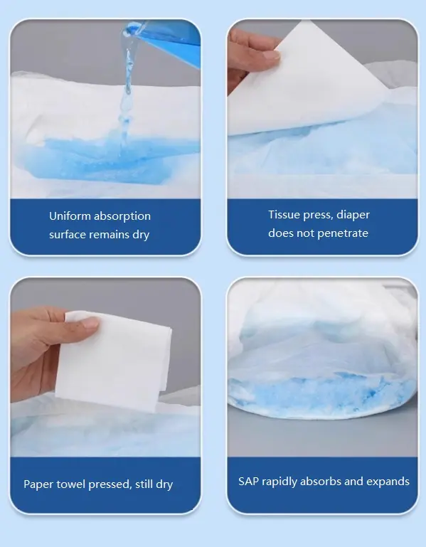 Hot bán dùng một lần dành cho người lớn tã cao absorbency bông lõi mẫu miễn phí dành cho người lớn Tã tã unisex bất tiện người