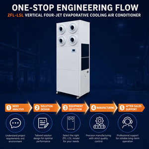 Climatiseur industriel OEM ODM de qualité supérieure, tropical, haute température ambiante, 380V, à quatre jets de flux, pour le refroidissement des usines et ateliers, faible consommation - Product Image 3