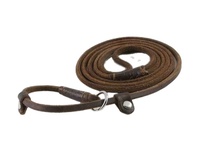 Laisse robuste en cuir véritable de qualité supérieure pour animaux de compagnie Laisse de dressage pour chiens de marche Corde Chaîne de course Laisse de chien en cuir