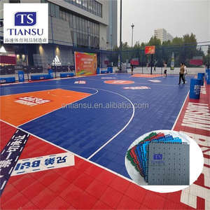 Losetas para Cancha de Baloncesto de Exterior de 20x25 Pies, Media Cancha, con Patrón <span class=keywords><strong>Jordan</strong></span>, para Patio Trasero - Product Image 4