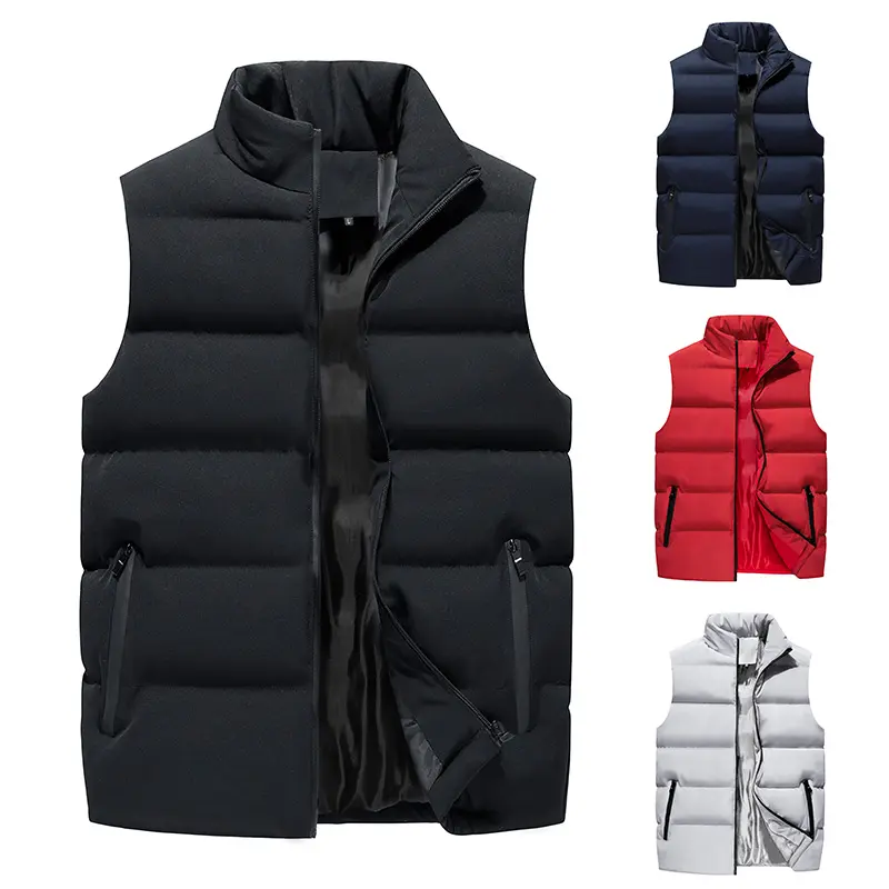 Hot Sale Winter Waistcoat Jackets Men Fashionable Puffer Coat Utility fleece Men's Jackets men's vest