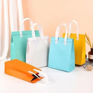 Portable Waterproof Foldable Non Woven Cooler <b>Bag</b> Custom Insulated Takeaway Food Grade Reusable Thermal Tote - Product Image 1