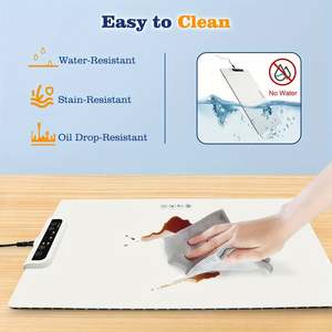 24x15 in Electric Warming <b>Tray</b>:Full Surface Heating <b>Tray</b> for Food,3 Temperature <b>Settings</b> Food Warmer Mat - Product Image 3