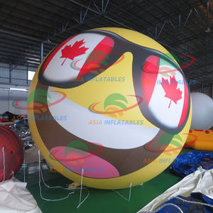 Visage gonflable ronde jaune, émoticône souriant, publicité, nouveau, - Product Image 5