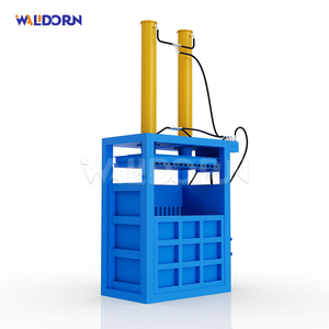 Walldorn Efficient Scrap Cardboard <b>Box</b> Hydraulic Electric Automatic <b>Small</b> Vertical Baling Machine - Product Image 1