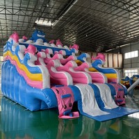 Toboggan aquatique gonflable équipement de parc aquatique extérieur toboggan gonflable support mobile parc aquatique de piscine
