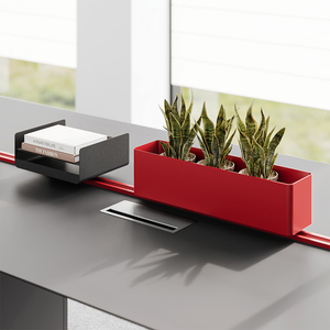 Hiện đại 6 chỗ ngồi Modular bàn văn phòng không gian mở coworking Workstation gỗ nơi làm việc đồ nội thất cho nhân viên văn phòng - Product Image 2