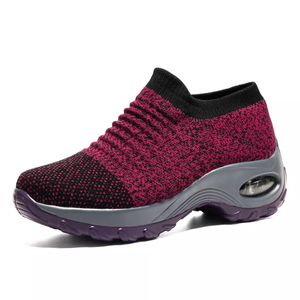 Zapatillas Deportivas de Mujer con Plataforma y Amortiguación de Aire, Estilo Moderno para Jazz, Fáciles de Poner, Tipo Calcetín - Product Image 3