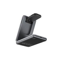 Station de charge rapide magnétique sans fil 3-en-1 OTP, base pliable ignifuge pour ordinateur portable, écouteurs et montres