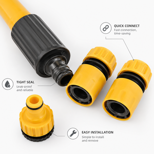 Tuyau d'arrosage haute pression à injection directe pour jardin, douche, voiture, usage domestique et paysager, avec jet réglable - Product Image 4