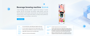 Distributeur automatique de café et de protéines en poudre, avec écran tactile, Wi-Fi, capacité personnalisable, boissons chaudes/froides - Product Image 6
