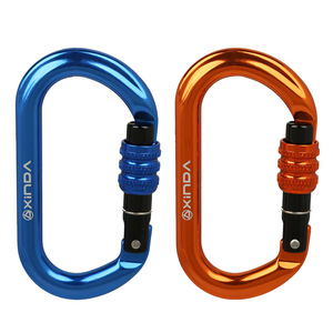 Xinda O Type Screw Lock Carabiner Aluminum Alloy 61x112mm Outdoor Climbing Safety <b>Equipment</b> - Product Image 2