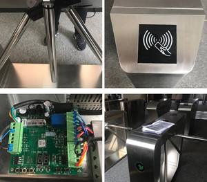 Trépied de taille en acier inoxydable, 304, adultes de porte avec lecteur de <span class=keywords><strong>Code</strong></span> QR, offre spéciale - Product Image 2