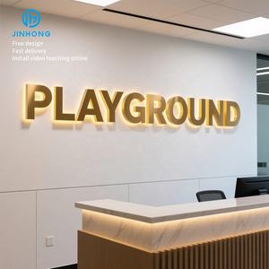 بدون MOQ علامة ثلاثية الأبعاد مخصصة حروف معدنية بإضاءة خلفية أكريليك بإضاءة خلفية قناة أعمال لافتات ليد - Product Image 4