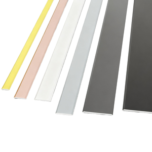 Bande <span class=keywords><strong>de</strong></span> bordure plate en alliage d'aluminium solide en forme unique noir/blanc/argent pour mur/sol/<span class=keywords><strong>seuil</strong></span> Accessoires <span class=keywords><strong>de</strong></span> carreaux décoratifs - Product Image 3