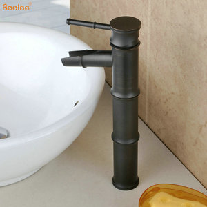 Beelee BL0408BH Dầu Cọ Xát Đồng Đen Tre Nước Vòi Thác Nước Đồng Phòng Tắm Nóng Và Lạnh Lưu Vực Mixer Tap - Product Image 4