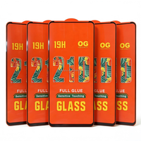 Protection d'écran en verre trempé Full Glue 21D 19H pour MOTO E14 G04S G15 G35, protection d'écran tactile sensible