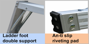 <span class=keywords><strong>EN131</strong></span> Thang Bậc Thang Nền Tảng Hợp Kim Nhôm Với Toeboard Và Bánh Xe - Product Image 5