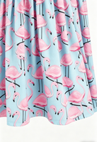 Vêtements d'été pour petites filles, jolie robe tourbillonnante rose avec poche SS, motif flamants roses