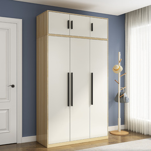 <span class=keywords><strong>Armoire</strong></span> de rangement de style moderne simple, réglable, multi-niveaux, meubles de chambre à coucher, économiques, assemblés, panneaux en bois - Product Image 1