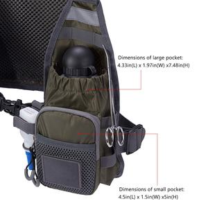 Chaleco de Pesca con Mosca Ultraligero para Hombre y Mujer, Mochila de Pecho Portátil, Talla Única - Product Image 6